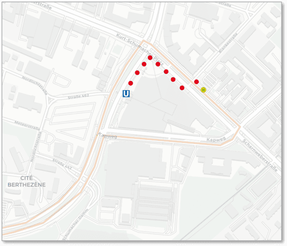 260826 - Beschilderung Anreise Kurt-Schumacher-Platz